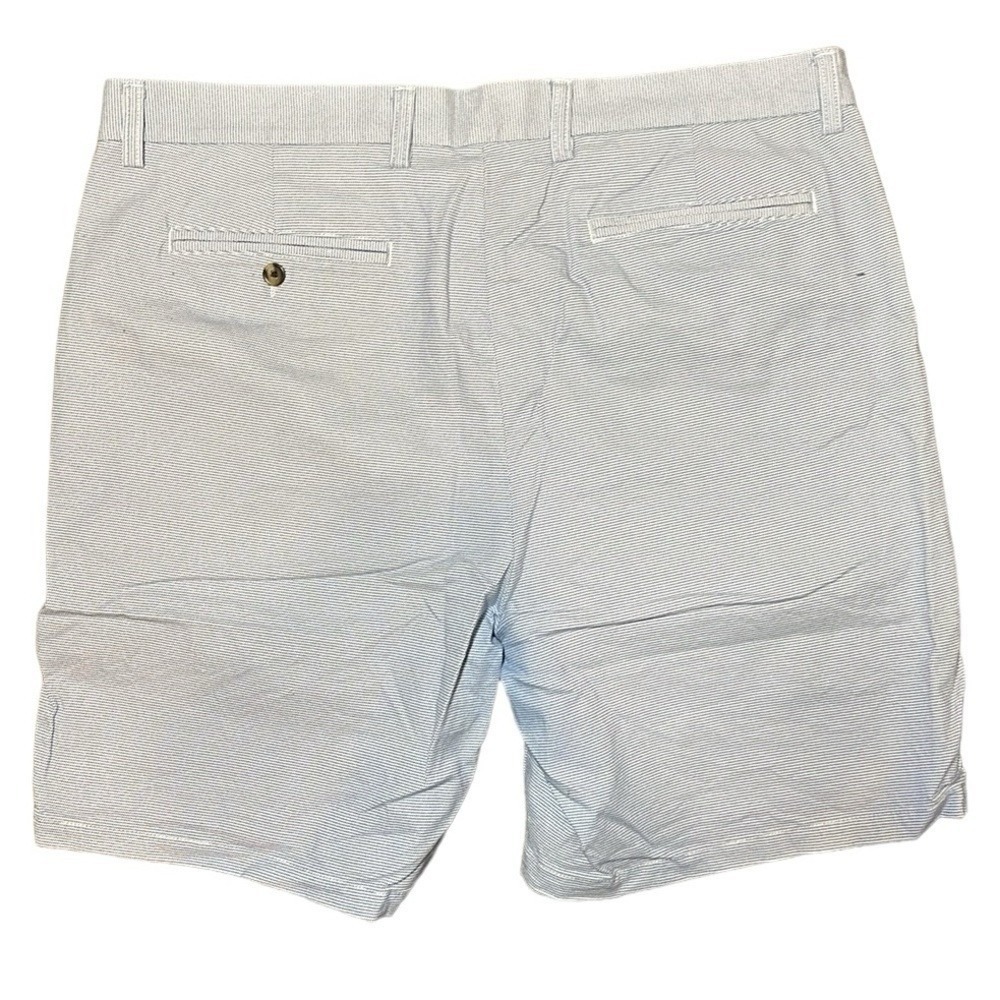 Old Navy Ultimate Slim Shorts Mens 38 Blue White Built In Flex 8 Inch Inseam - Picture 6 of 6